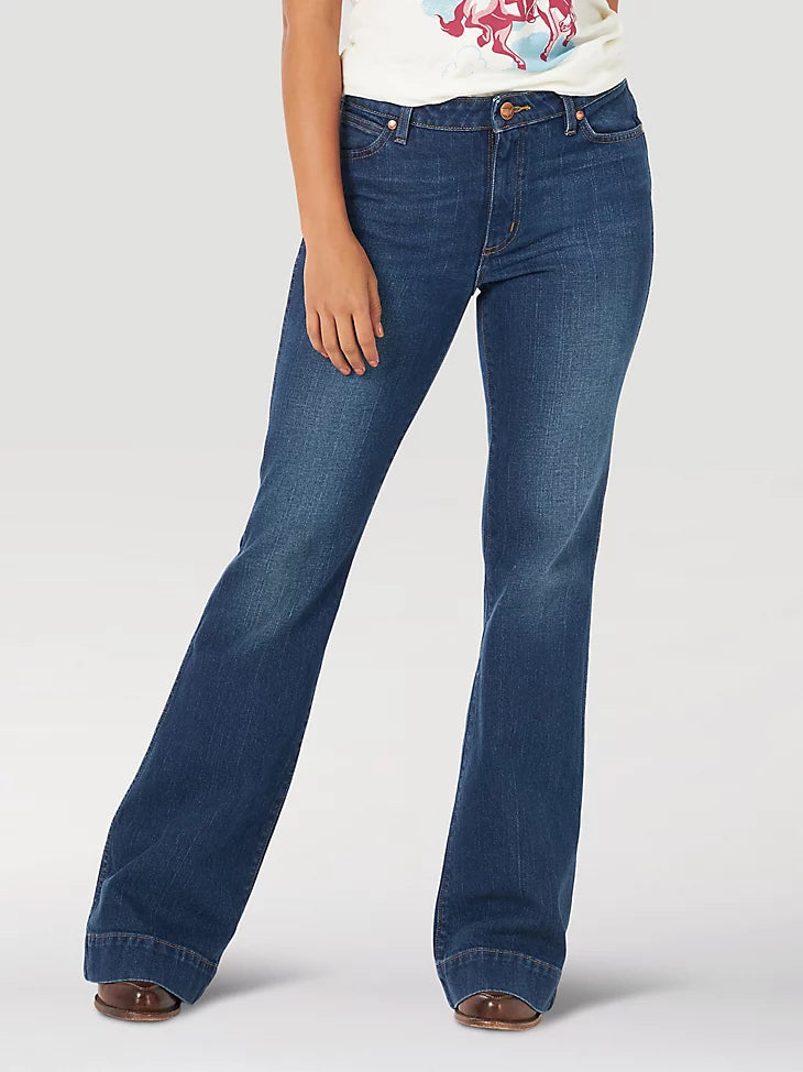 Wrangler Women's Rooted USA High Rise Trouser Jeans – Leanin' Pole Arena