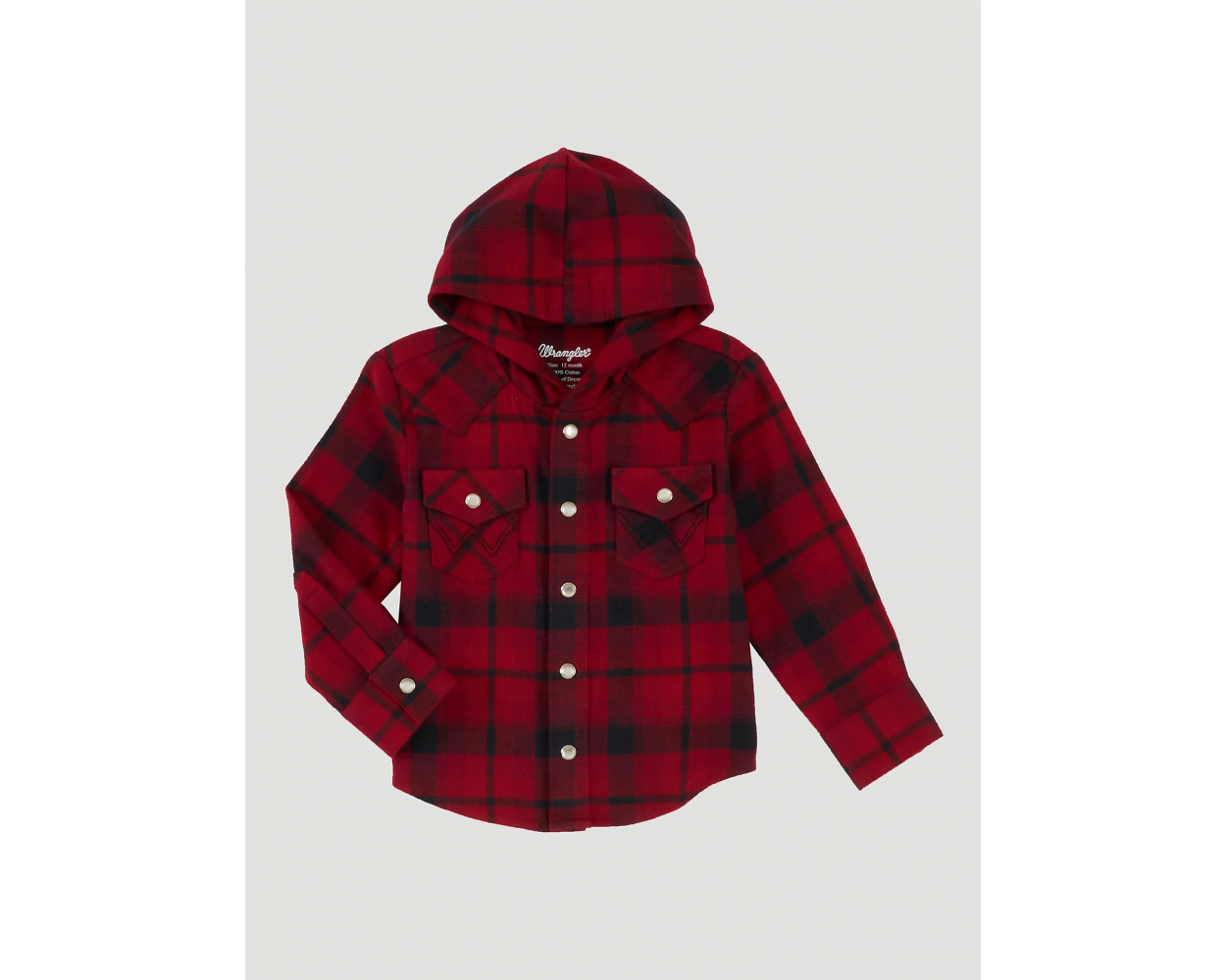 Wrangler Baby Boy's Hooded Multi Plaid Western Shirt – Leanin' Pole Arena