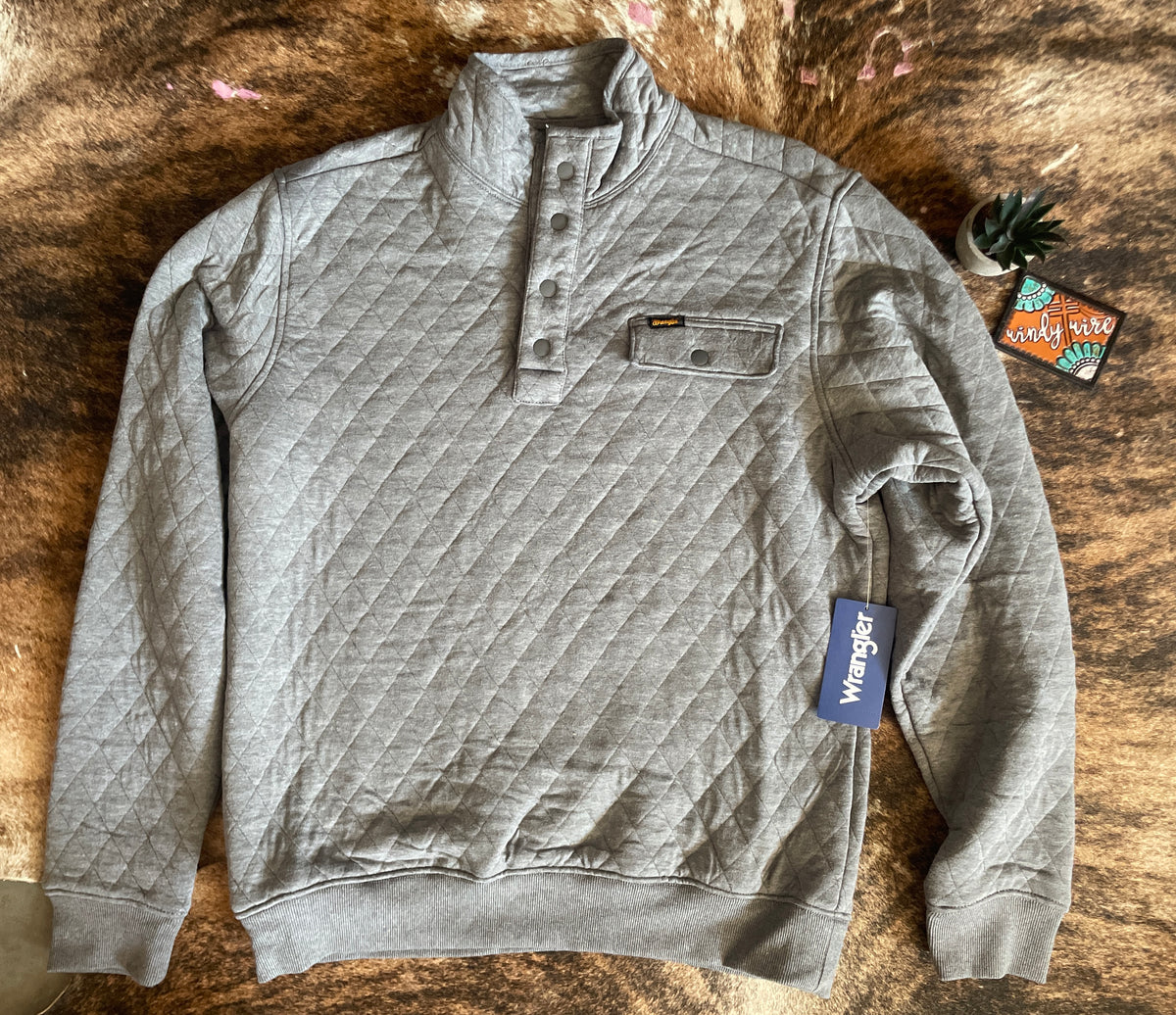 Arriba 43+ imagen wrangler quilted pullover