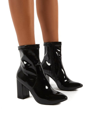 public desire black patent boots