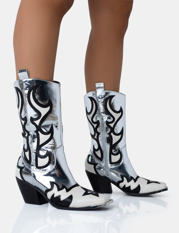 Zane Off White Western Boot | Groovy's | Western Boot | Neutral Boot 6