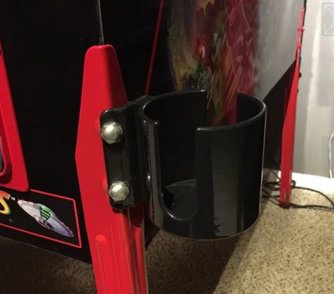 Open Source Pinball Beverage Holder