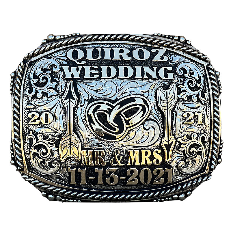 custom wedding belt buckles