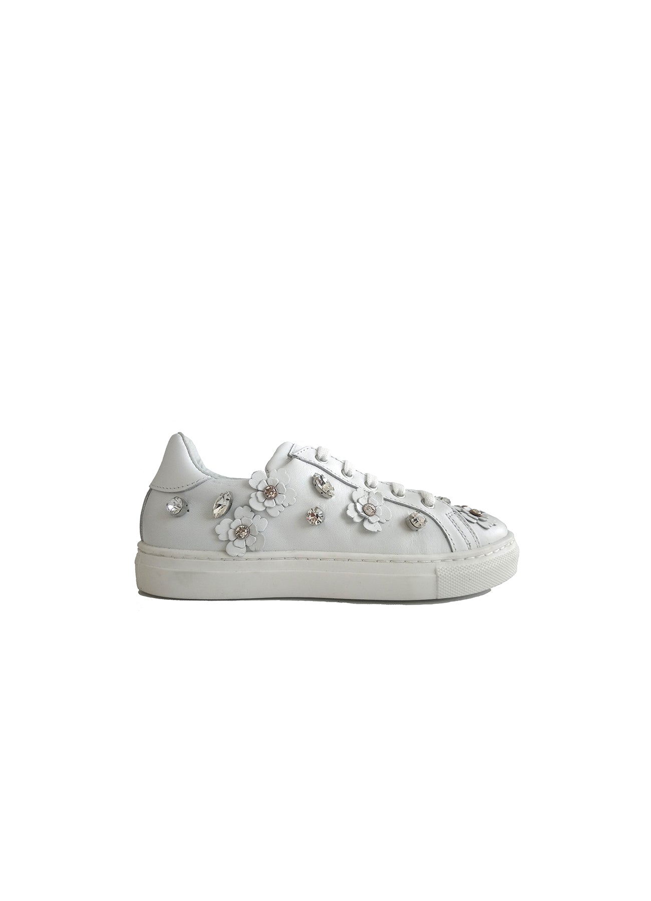 white calf leather sneakers