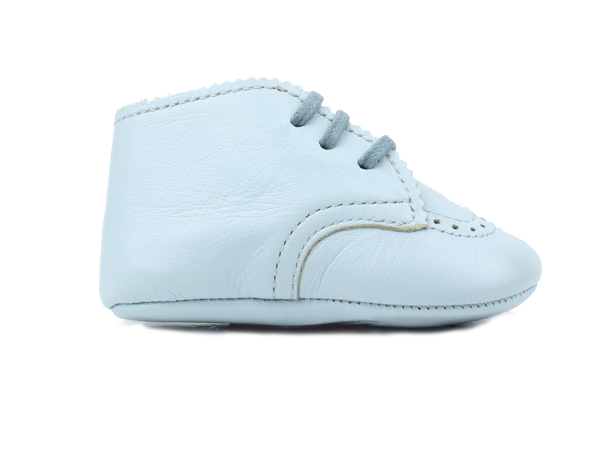 light blue leather shoes