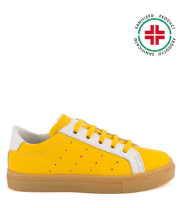 yellow leather shoes