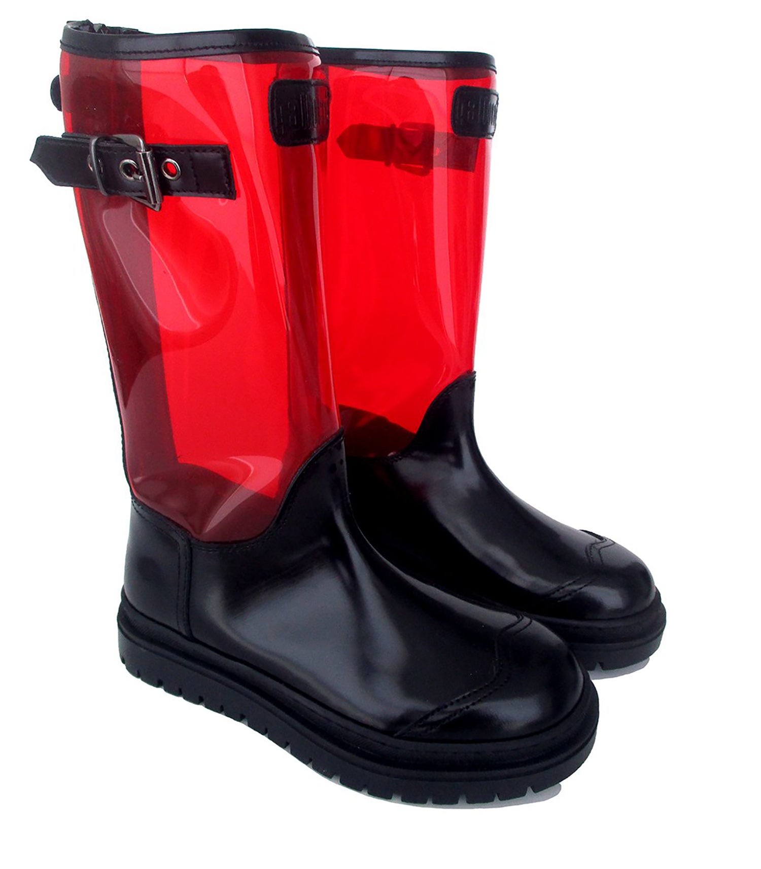 pvc red boots