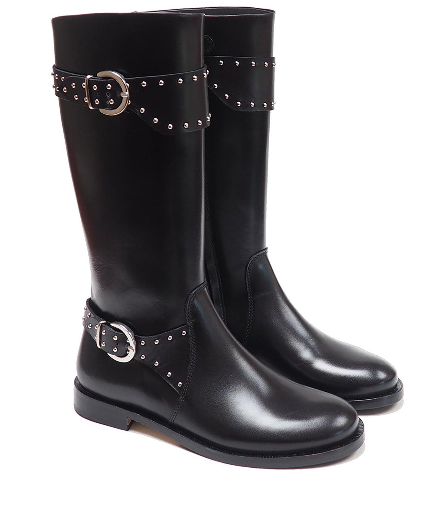 boots with buckles and studs