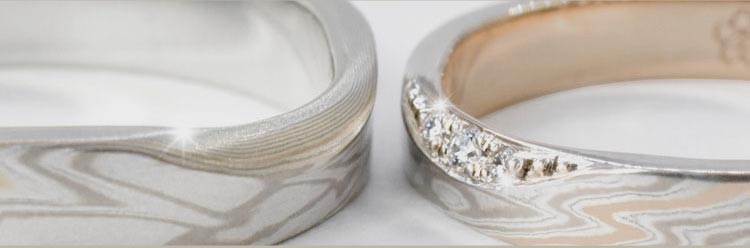 Wedding ring with jewelry