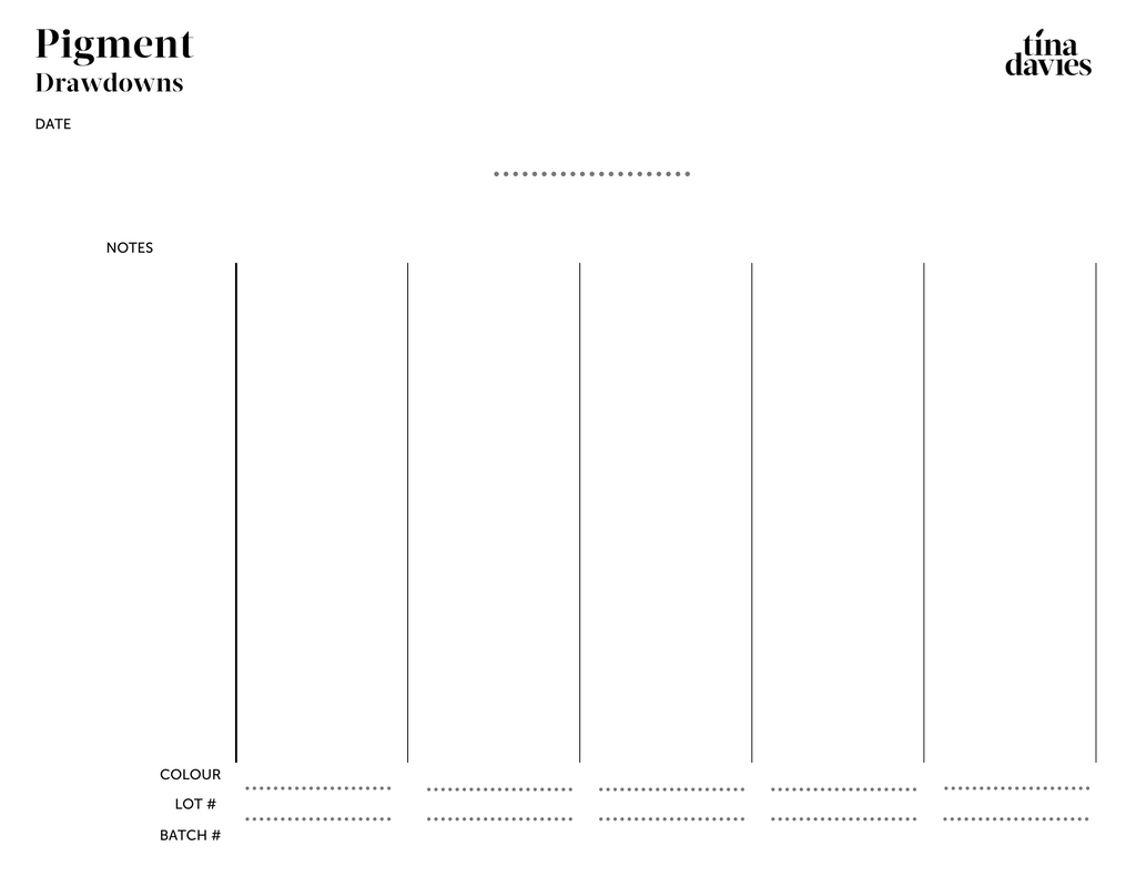 How To Do Drawdowns with Free Printable Charts Tina Davies Canada