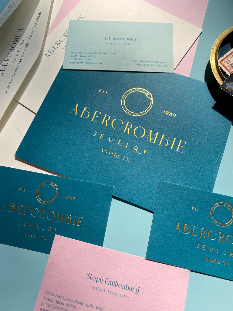 Abercrombie Jewelry Logo and Branding by Erika Firm
