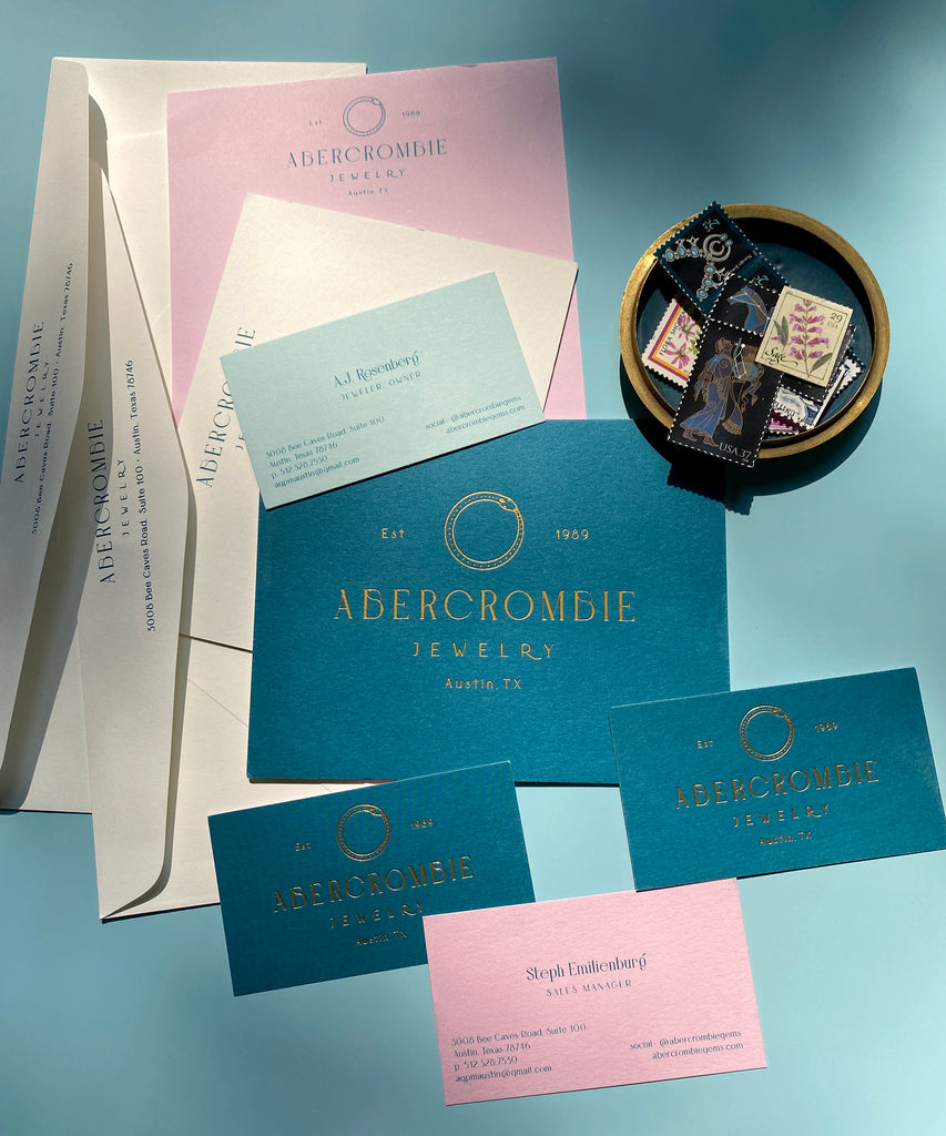 Abercrombie Jewelry Logo and Branding by Erika Firm