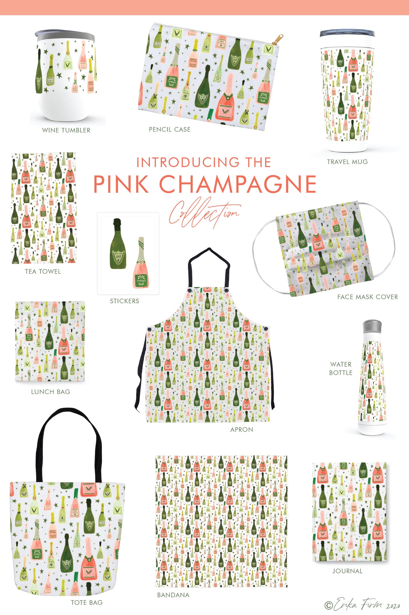 New Pink Champagne Collection by Erika firm