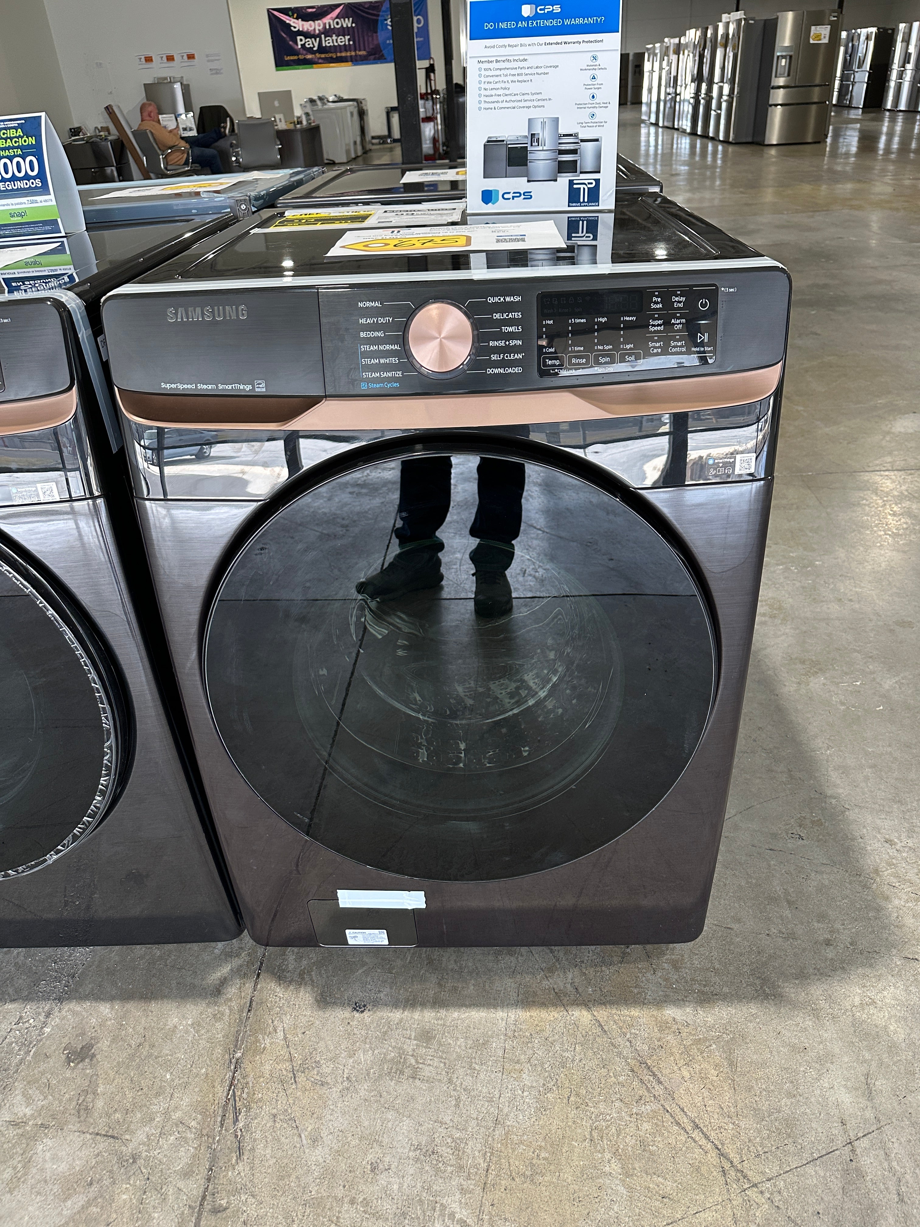 GREAT NEW LARGE CAPACITY SAMSUNG FRONT LOAD WASHER MODEL: WF50BG8300AVUS WAS12550S