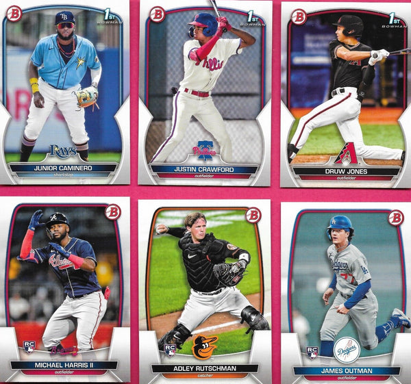 2022 Bowman Baseball Series Complete Mint 250 Card Set with Stars, Pro