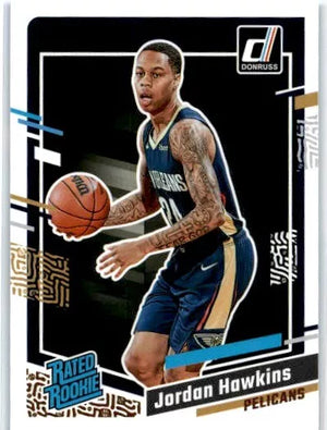Jordan Hawkins 2023 2024 Donruss Rated Rookie Series Mint Card #219 - The Strictly Mint Card Co. Inc.