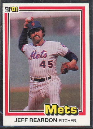 Jeff Reardon 1981 Donruss Series Mint Rookie Card #156 - The Strictly Mint Card Co. Inc.