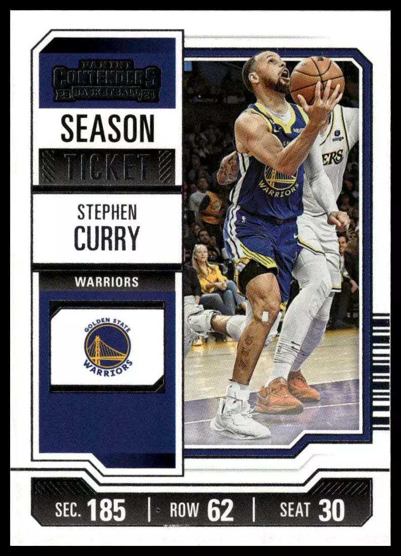 Stephen Curry 2023 2024 Panini Contenders Season Ticket Series Mint Card #55