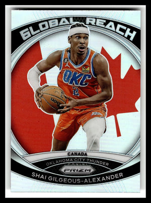 Shai Gilgeous-Alexander 2023 2024 Panini Prizm Global Reach Series Mint Card #6 - The Strictly Mint Card Co. Inc.