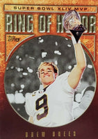 Drew Brees 2010 Topps Ring of Honor Super Bowl XLIV MVP  Insert Card #RH44-DB

