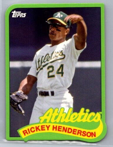 1988 Topps UK Minis Rickey Henderson MLB Baseball Trading Card TPTV