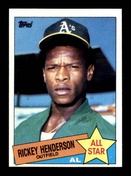 1988 Topps UK Minis Rickey Henderson MLB Baseball Trading Card TPTV