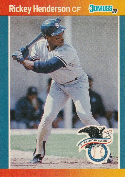 Rickey Henderson 1987 Topps 1986 All Star Commemorative Series Mint Ca