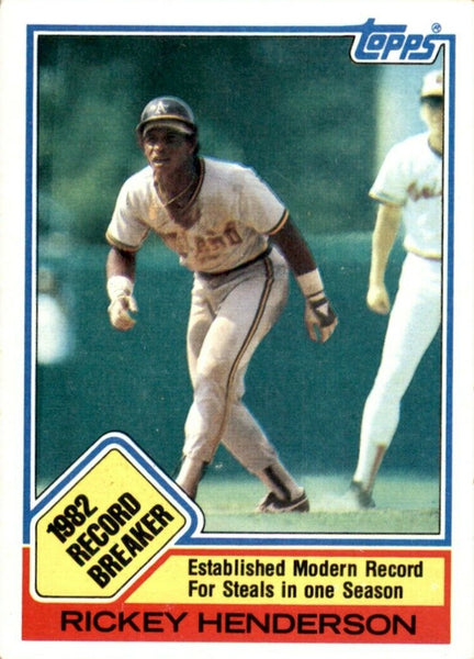 1988 Topps UK Minis Rickey Henderson MLB Baseball Trading Card TPTV