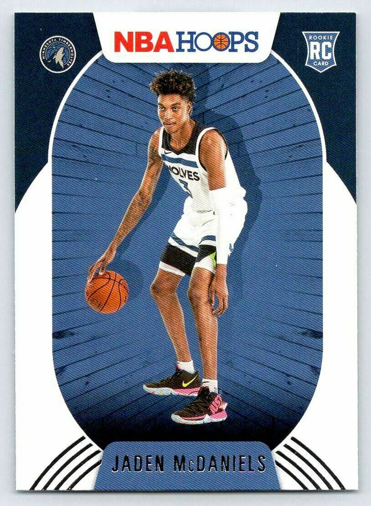 Jaden McDaniels 2020 2021 NBA Hoops Series Mint ROOKIE Card 245 The