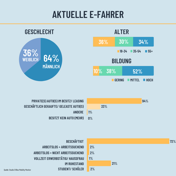 Profil der E-Autofahrer - Aktuelle E Auto Fahrer