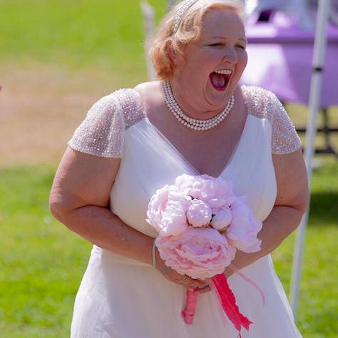 The Feathered Head June bride of the month in custom wedding headband