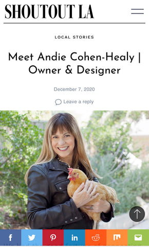 Andie Cohen Healy The Feathered Head Shoutout LA digital article starting a business