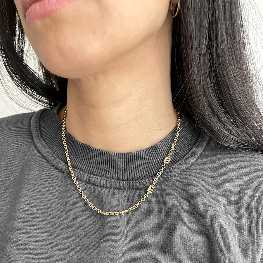 Bold initial Necklace