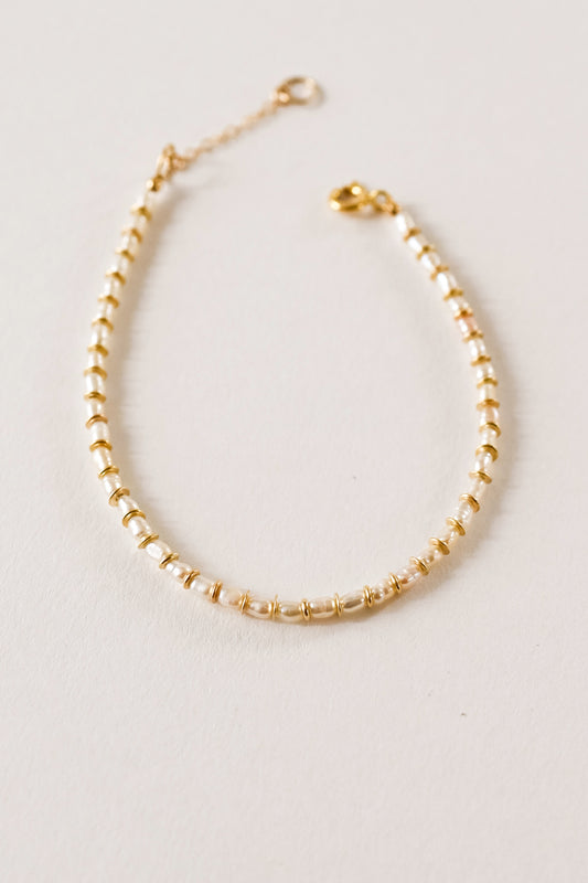 Mini Bead Bracelet – Sister Golden