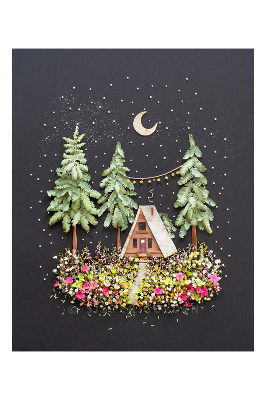 Home for the Holidays Flower Print