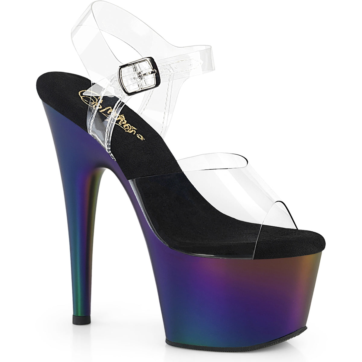 7" Heel, 2 3/4" Pf Ankle Strap Sandal