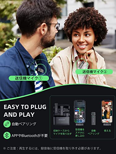 極細繊維クロス Alvoxcon ワイヤレスピンマイク2022新製品 新品未使用