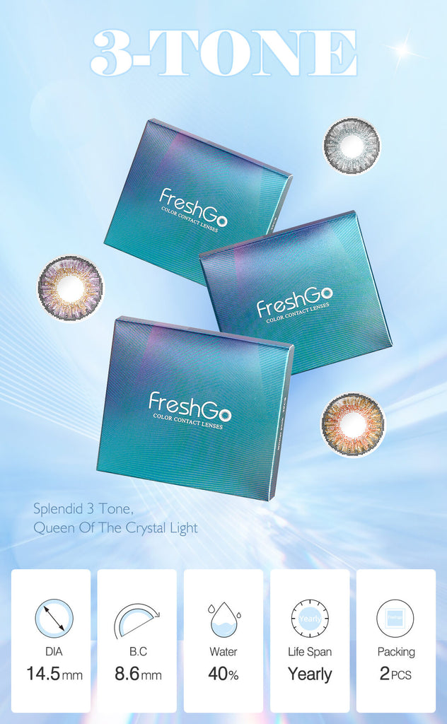 freshgo 3 tone colored contact lenses