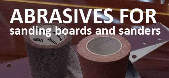 Abrasives for sanding boards and electric sanders