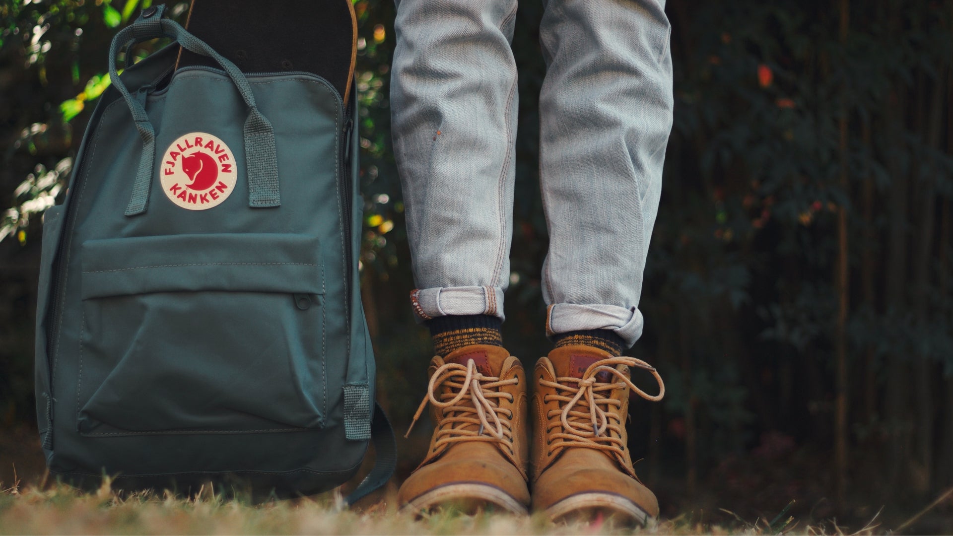 Backpack and hiking boots 