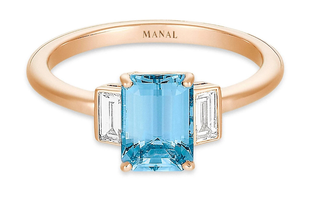 Manal Aquamarine Ring