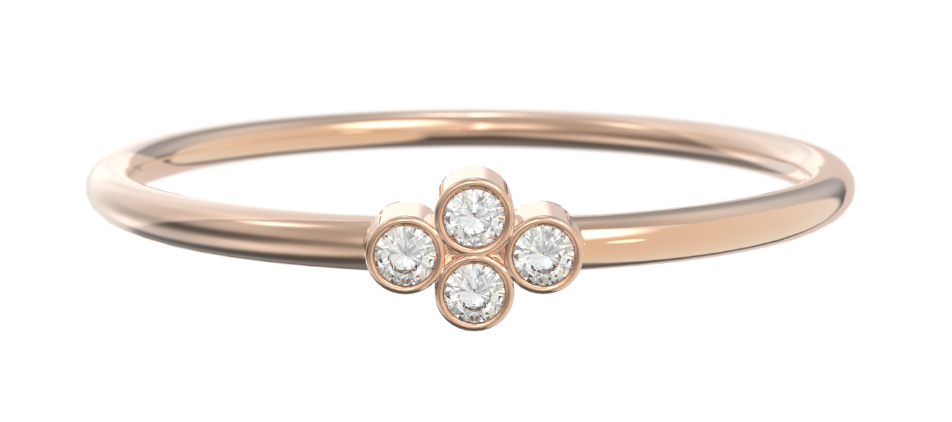 Mini-Diamant-Cluster-Ring – Emmanuelle d'Ortoli am 58 Facettes