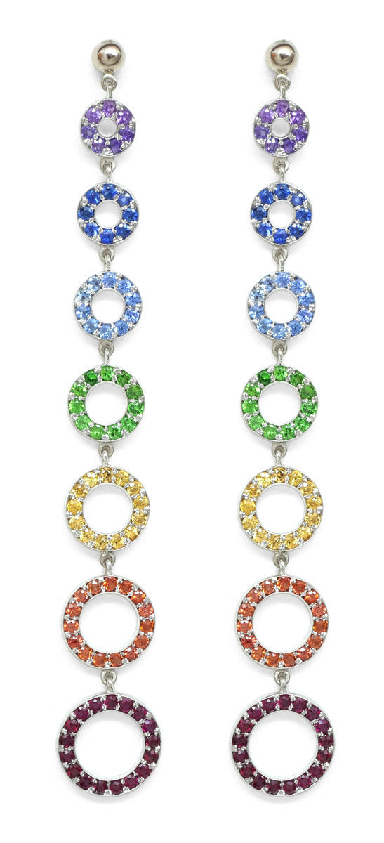 Boucles d'oreilles Seven Chakras - Ilona Orel sur 58 Facettes