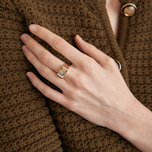 Bague deux rangs Idylle Blossom, or jaune et diamants - Catégories