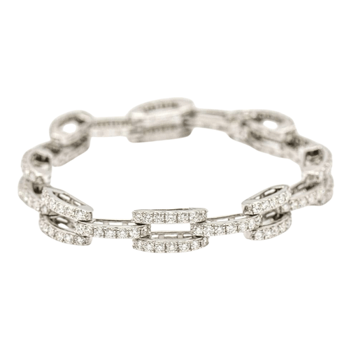 Bracelet femme semi-rigide argent 925/1000 et oxydes - bracelets