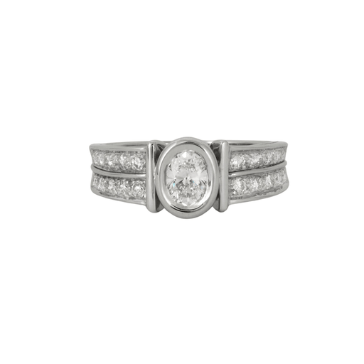 Louis Vuitton 18k White Gold Monogram Forever Diamond Ring // Ring Size: 6  // Pre-Owned - Stop 4 Luxury PERMANENT STORE - Touch of Modern