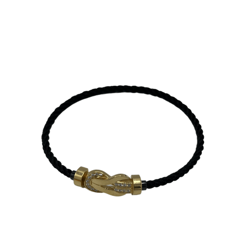 Fred force bracelet 10 MEDIUM MODEL T15 in white gold 18K STEEL CABLE  Silvery ref.909396 - Joli Closet