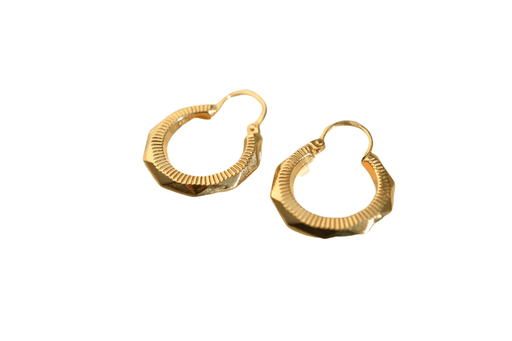 Louis Vuitton 18k Yellow Gold Creoles Monogram Pearl Earrings // Pre-Owned  - Luxury Designer Jewelry - Touch of Modern