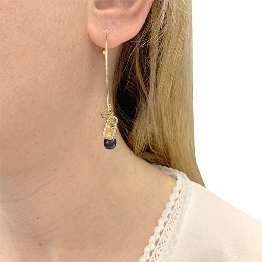 Louis Vuitton Womens Earrings, Gold