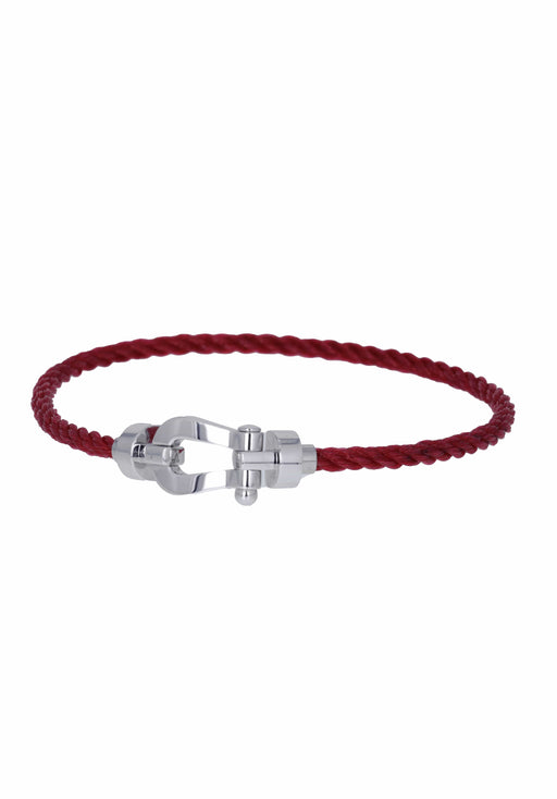 Fred Force 10, Set with Brilliant Cut Diamonds, with Red and Blue Cable  Bracelet at 1stDibs